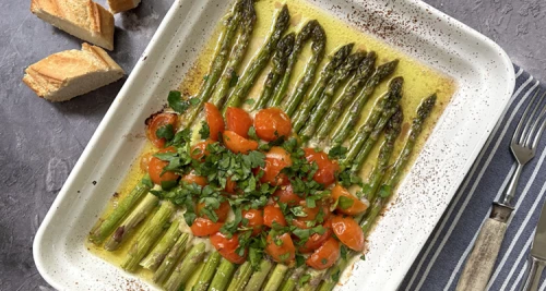 Grüner Spargel aus dem Ofen – Frühlingsge...